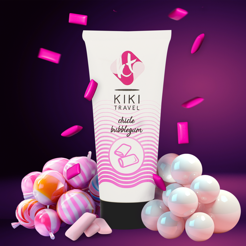 KIKÍ TRAVEL - LUBRIFICANTE AROMA BUBBLEGUM 50 ML
