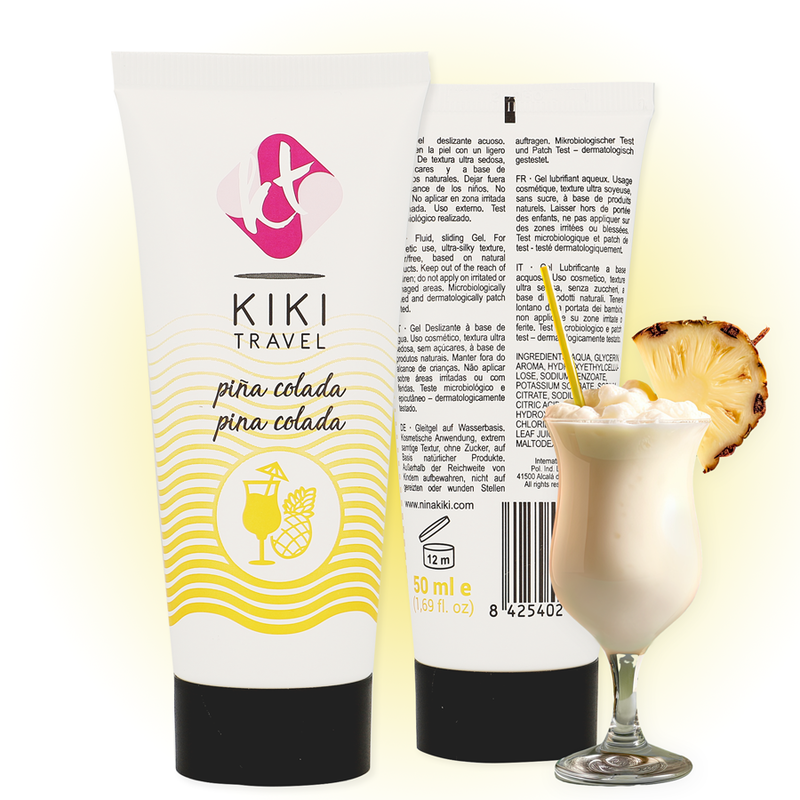 KIKÍ TRAVEL - LUBRIFICANTE AROMA PINA COLADA 50 ML