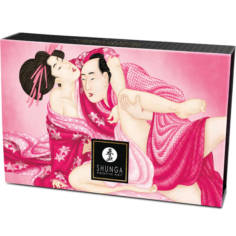 SHUNGA - KIT POLVERE DA MASSAGGIO COMMESTIBILE AROMA LAMPONE