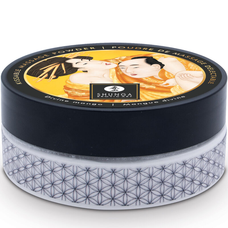 SHUNGA - KIT POLVERE DA MASSAGGIO COMMESTIBILE AROMA MANGO