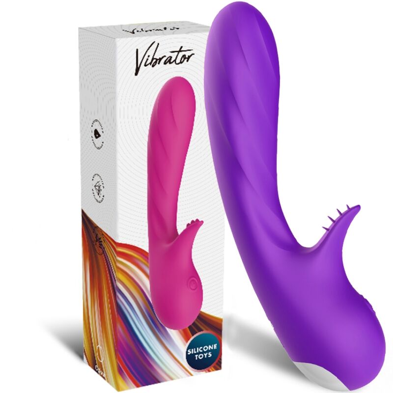 VIBRATORE CON STIMOLATORE ROMANCE VIOLA
