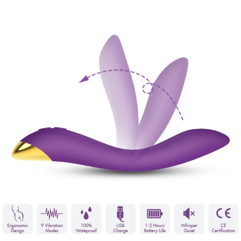 ARMONY - VIBRATORE MULTIPOSIZIONE FLAMINGO VIOLA