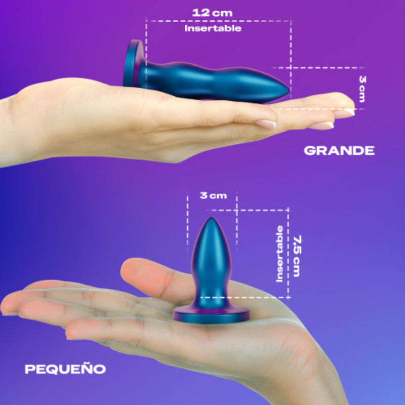 PLUG ANALE SET 2 PZ, SILICONE MORBIDO, IMPERMEABILE