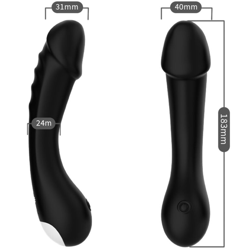 VIBRATORE G-SPOT IN SILICONE NERO