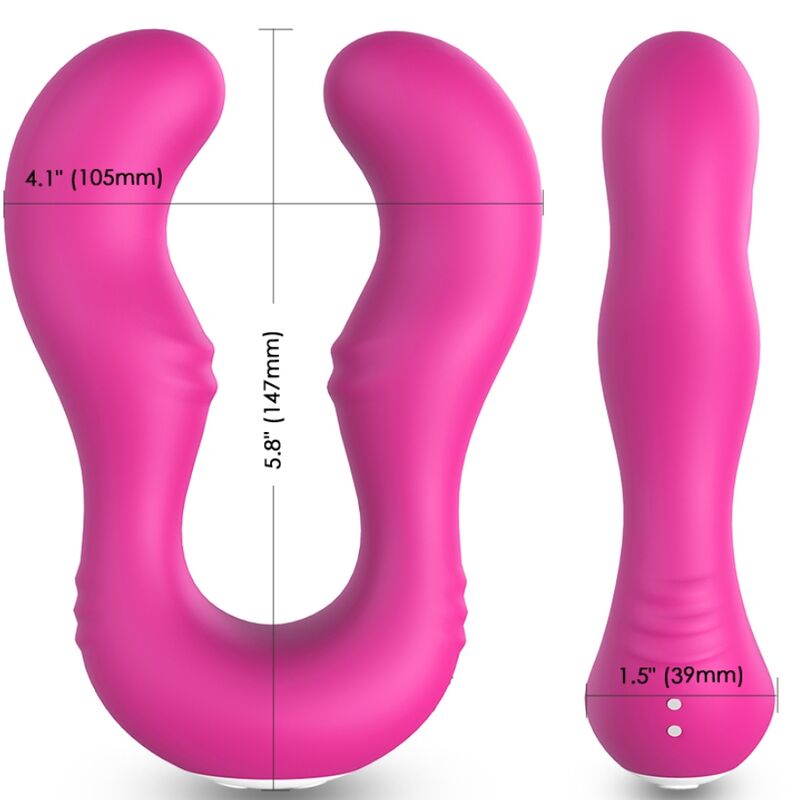 VIBRATORE DI COPPIA, DOPPI MOTORI, 18 MODALITÀ DI VIBRAZIONE