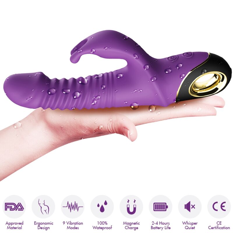 VIBRATORE CON RABBIT ZING VIOLA