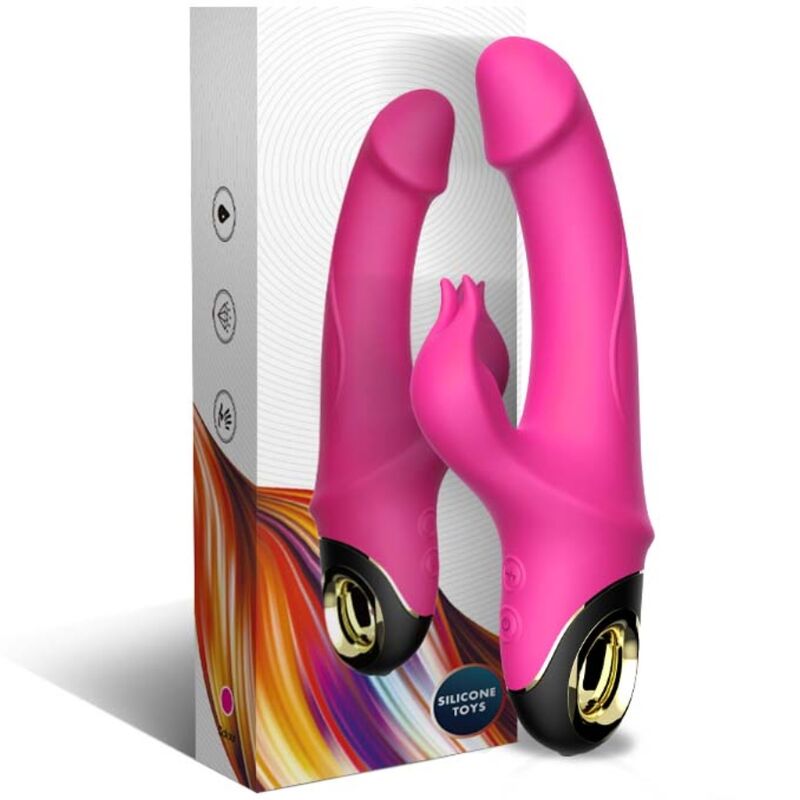 VIBRATORE CON RABBIT METEROR FUCSIA