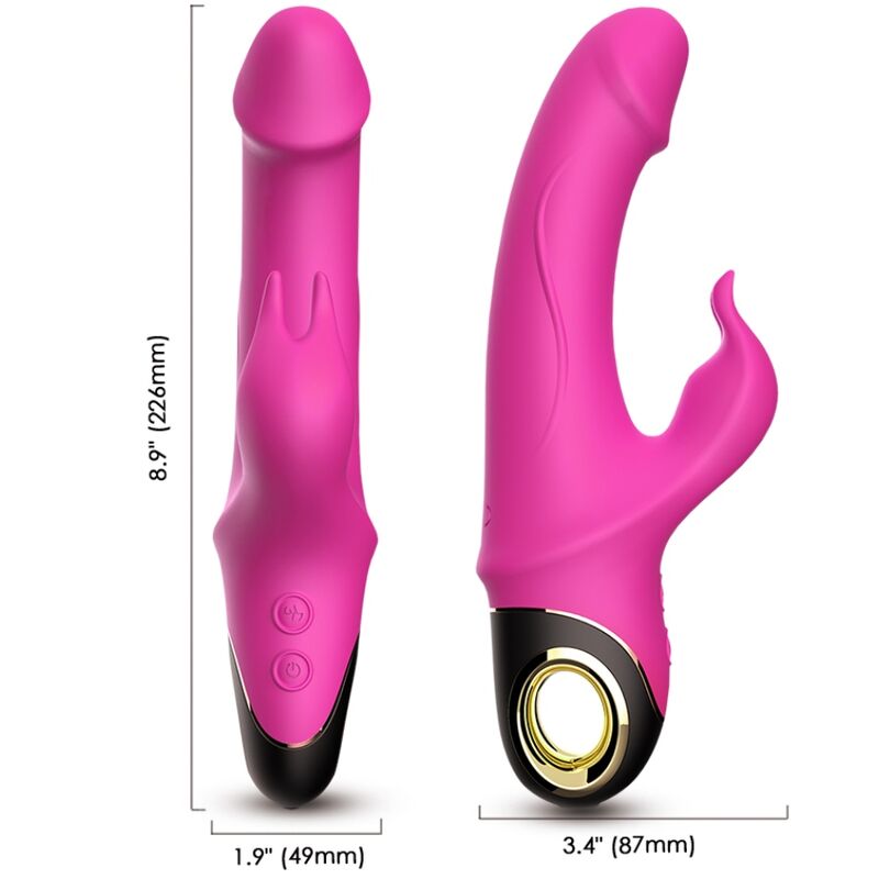 VIBRATORE CON RABBIT METEROR FUCSIA