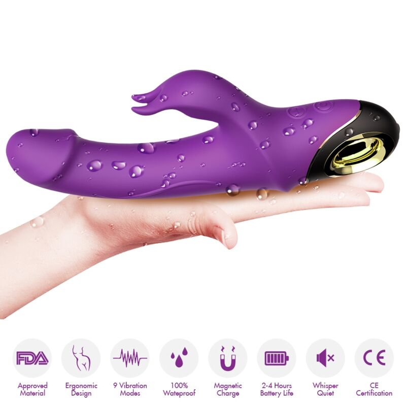 VIBRATORE CON RABBIT METEROR VIOLA