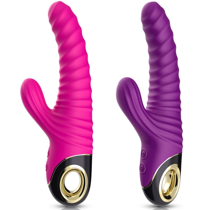 VIBRATORE CON STIMOLATORE IN SILICONE ETERNITY VIOLA