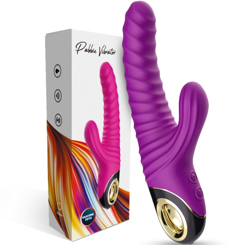 VIBRATORE CON STIMOLATORE IN SILICONE ETERNITY VIOLA