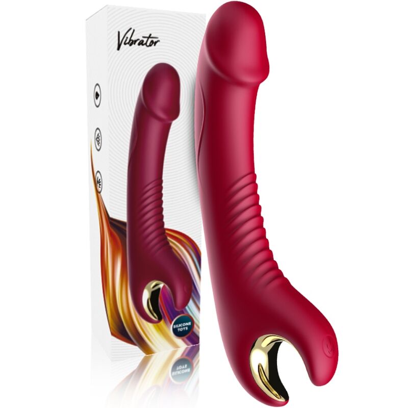 VIBRATORE FLESSIBILE CON ANELLO PRINCE ROSSO