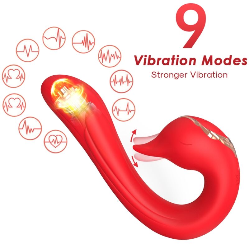 VIBRATORE, 18 MODALITÀ DI STIMOLAZIONE, 100% IMPERMEABILE