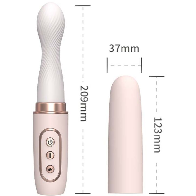 VIBRATORE CON SPINTA AUTOMATICA, 20 MODALITÀ VIBRAZIONE, IMPERMEABILE E RICARICABILE