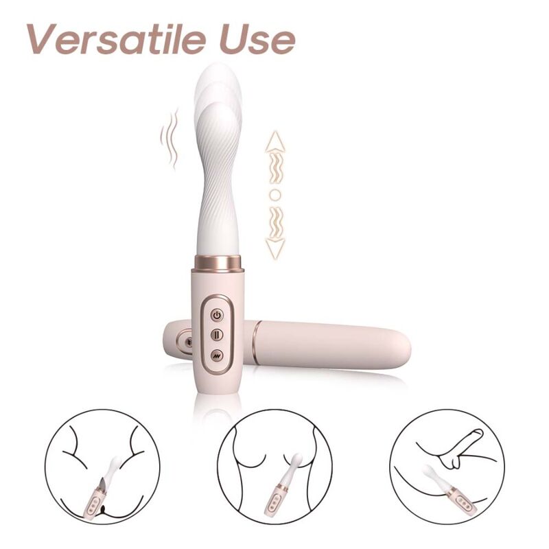 VIBRATORE CON SPINTA AUTOMATICA, 20 MODALITÀ VIBRAZIONE, IMPERMEABILE E RICARICABILE