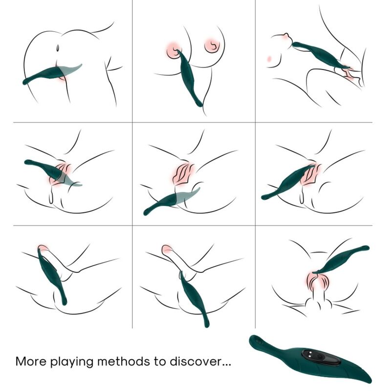 BULLET VIBRANTE STIMOLATORE CON DESIGN DI FOGLIA E VIBRATORE VERDE