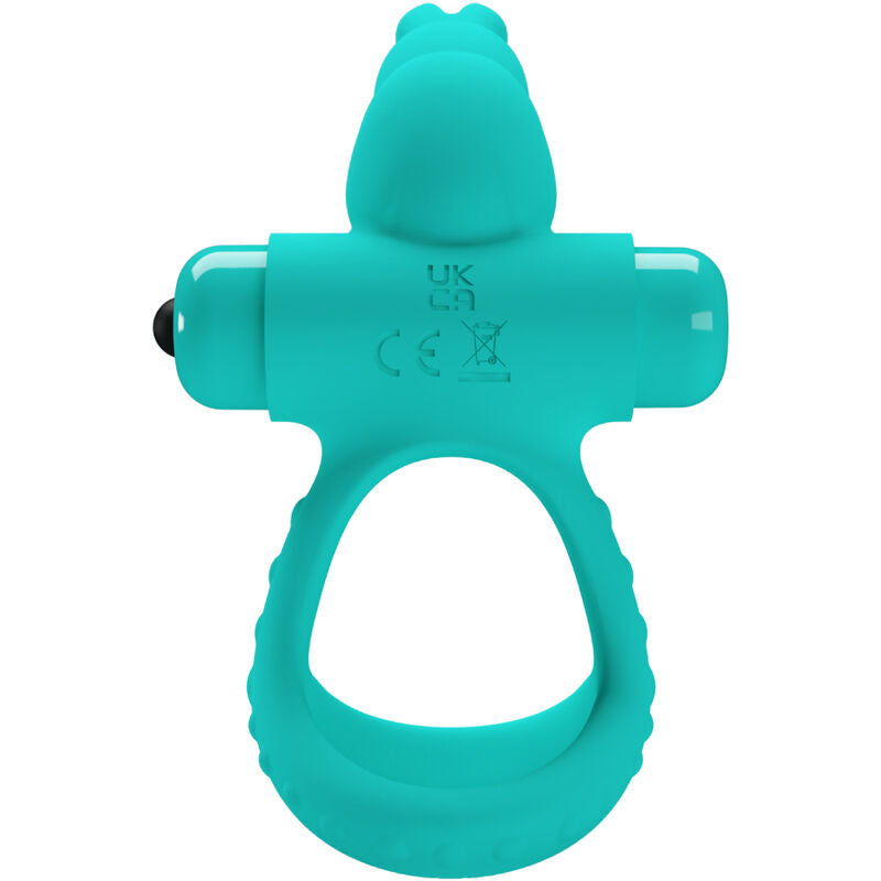 PRETTY LOVE - ANELLO PENE FIGGY VIBRANTE CON RABBIT VERDE