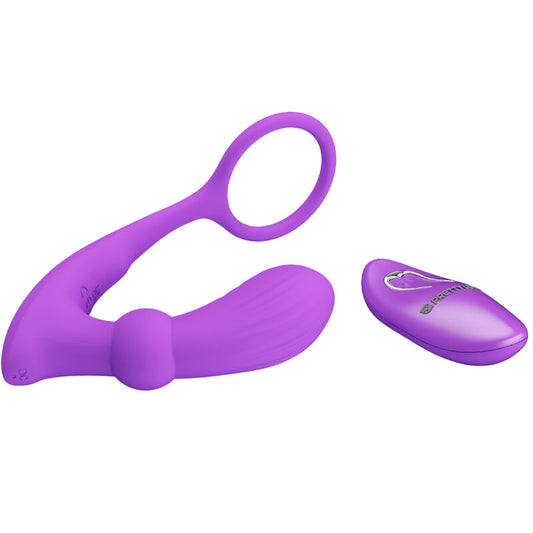 PRETTY LOVE - WARREN ANELLO PENE VIBRANTE E DILDO VIOLA