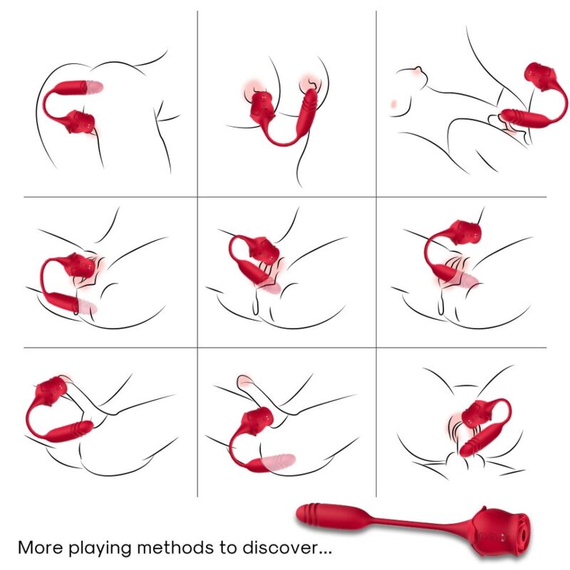 SUCCHIA CLITORIDE VIBRANTE E OVETTO CON SPINTA ROSEKNIGTH