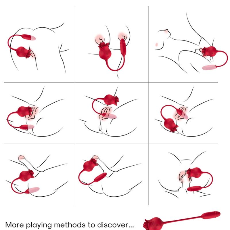 STIMOLATORE CLITORIDE 2 IN 1 ROSA CON LINGUA E OVETTO BULLET VIBRANTE 10 FUNZIONI