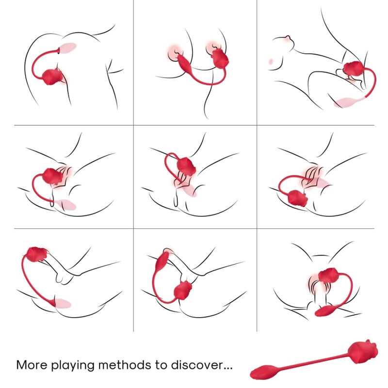 STIMOLATORE CLITORIDE 2 IN 1 ROSA CON LINGUA VIBRANTE E OVETTO VIBRANTE 10 FUNZIONI