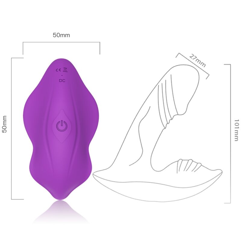 VIBRATORE PANTY STIMOLATORE G-SPOT, DOPPI MOTORI, IMPERMEABILE