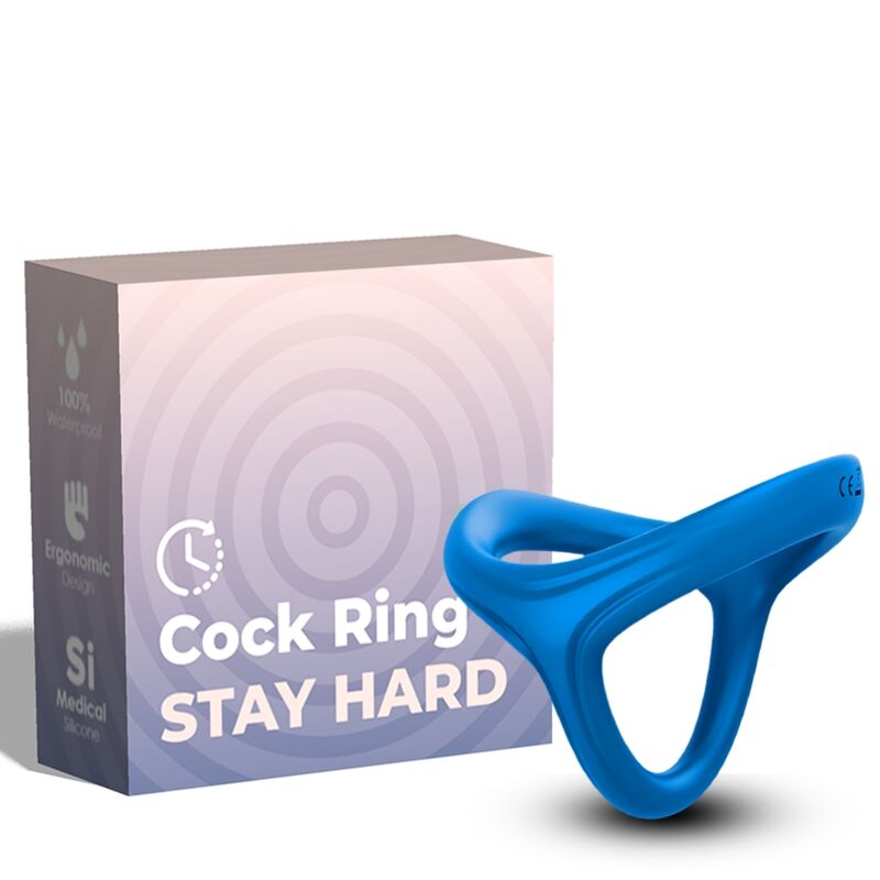 ANELLO PENE TRIPLO CON SUPPORTO TESTICOLI, SILICONE MEDICO, STIMOLAZIONE INTENSIFICATA