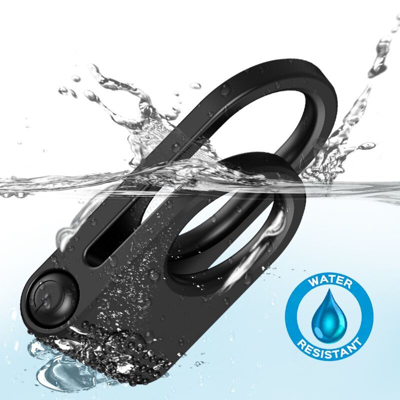 ANELLO PENE VIBRANTE DOPPIO, STIMOLAZIONE COMPLETA, SILICONE MEDICO