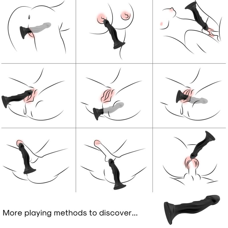 ARMONY - VIBRATORE DILDO CON PLUG ANALE E TELECOMANDO NERO