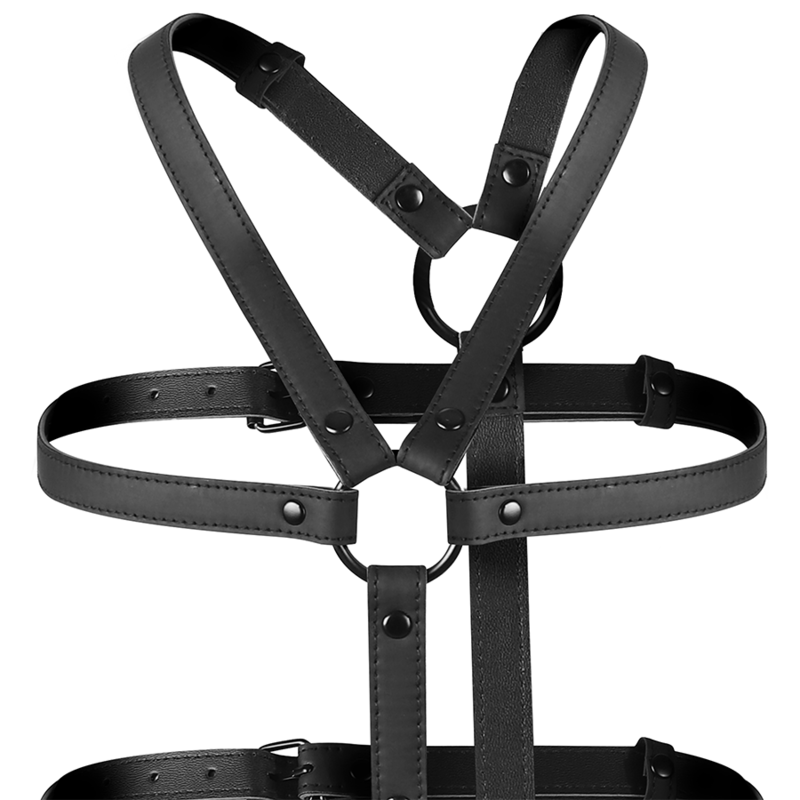 FETISH SUBMISSIVE BONDAGE - HARNESS REGOLABILE PER TORACE E BRACCIA
