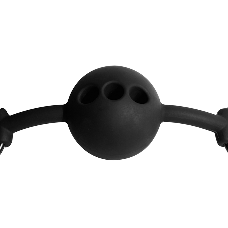 FETISH SUBMISSIVE BONDAGE - BALL GAG IN SILICONE FORATO
