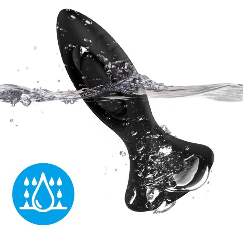 PLUG ANALE VIBRANTE IN SILICONE NERO