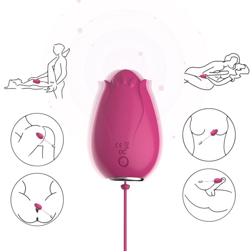 OVETTO VIBRANTE G-SPOT CON TELECOMANDO MANDALA FUCSIA