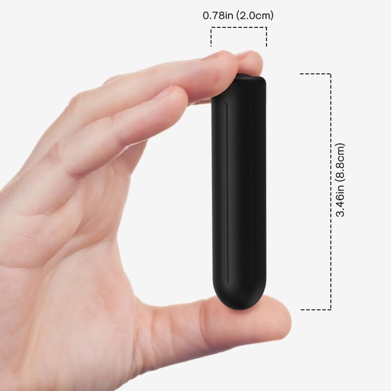 BULLET VIBRANTE NERO 2 CM x 8.8 CM