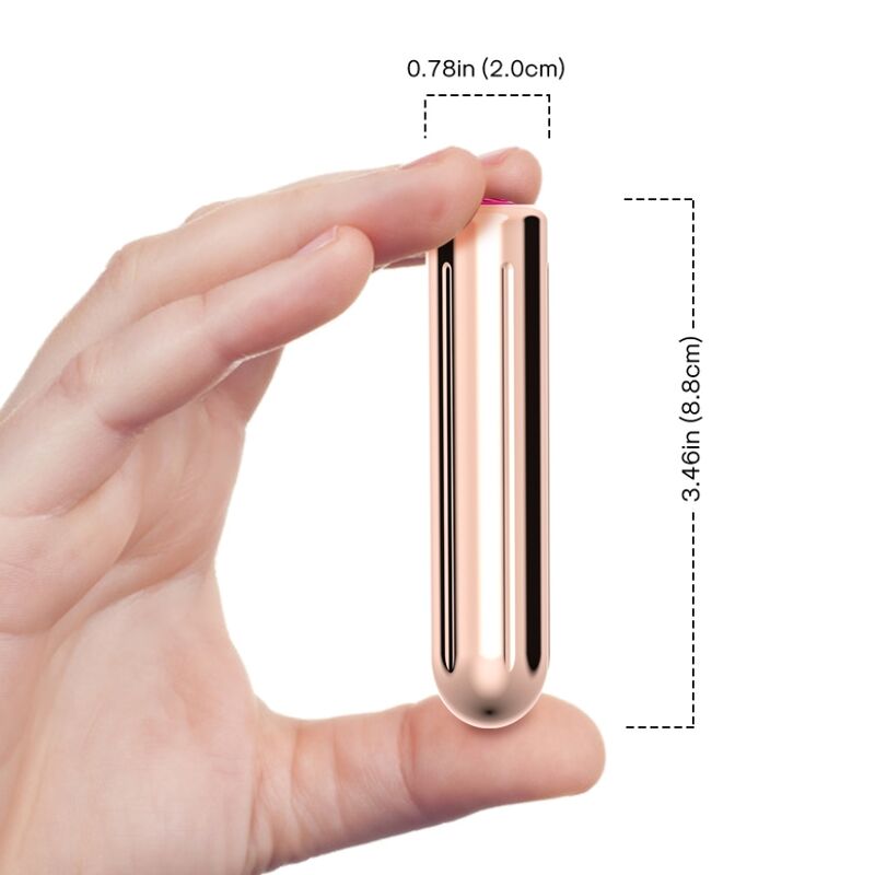 BULLET VIBRANTE CON TELECOMANDO COLOR ORO 2 CM X 8.8 CM