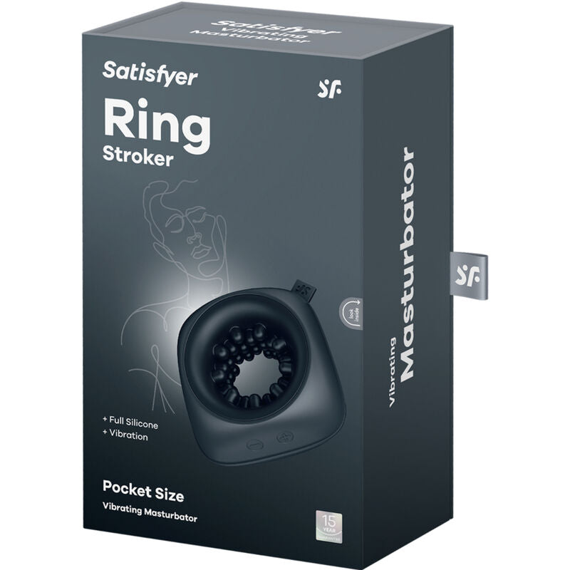 SATISFYER - RING STROKER ANELLO VIBRANTE E MASTURBATORE
