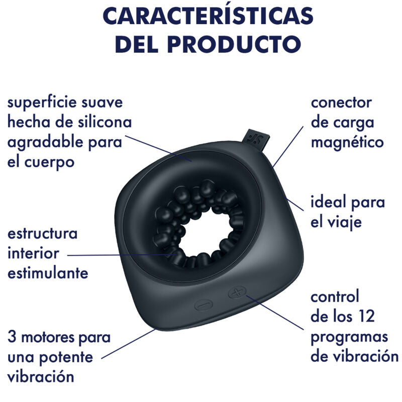 SATISFYER - RING STROKER ANELLO VIBRANTE E MASTURBATORE