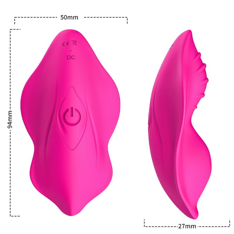 VIBRATORE PANTY FUCSIA, STIMOLAZIONE DISCRETA, 9 MODALITÀ VIBRAZIONE