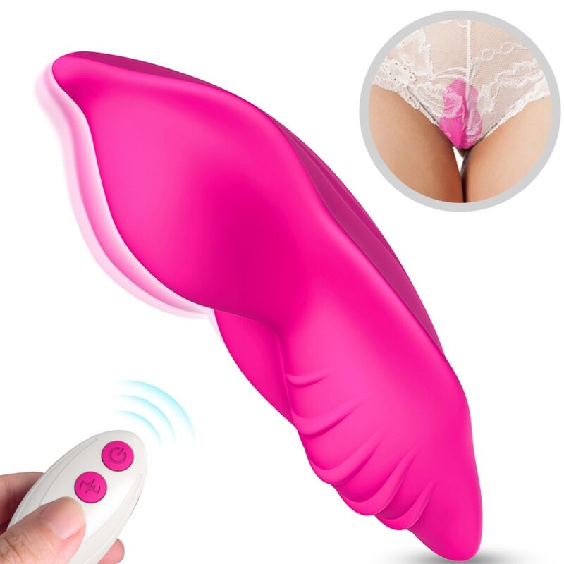 VIBRATORE PANTY FUCSIA, STIMOLAZIONE DISCRETA, 9 MODALITÀ VIBRAZIONE