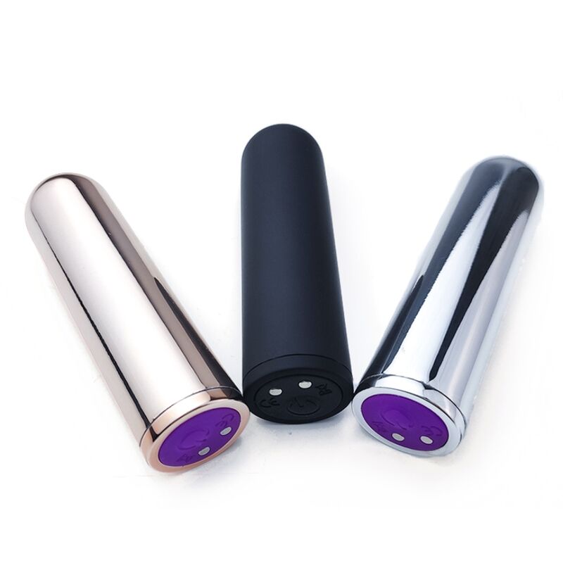MINI VIBRATORE BULLET ORO, IMPERMEABILE, 9 MODALITÀ DI VIBRAZIONE