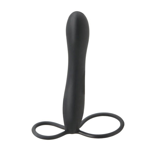 FETISH FANTASY ELITE - DOUBLE TROUBLE ANELLO DOPPIO CON DILDO PER DOPPIA PENETRAZIONE