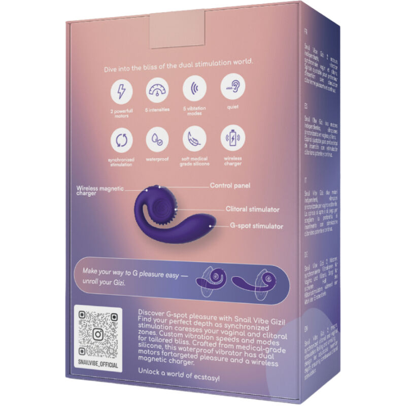 SNAIL VIBE - GIZI  DOPPIO STIMOLATORE ROSA