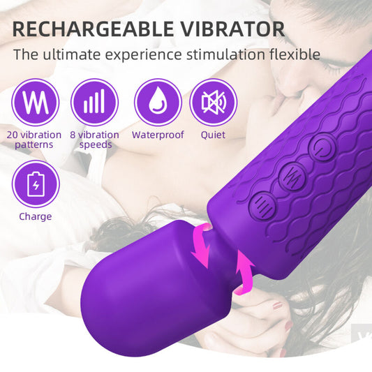 ARMONY - MINI MASSAGGIATORE E VIBRATORE VIOLA