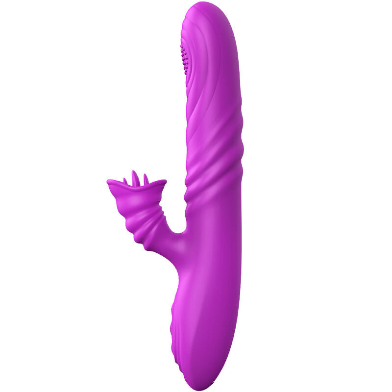 ARMONY - ANGELIA VIBRATORE MULTIFUNZIONE CON LINGUA STIMOLANTE EFFETTO CALORE VIOLA