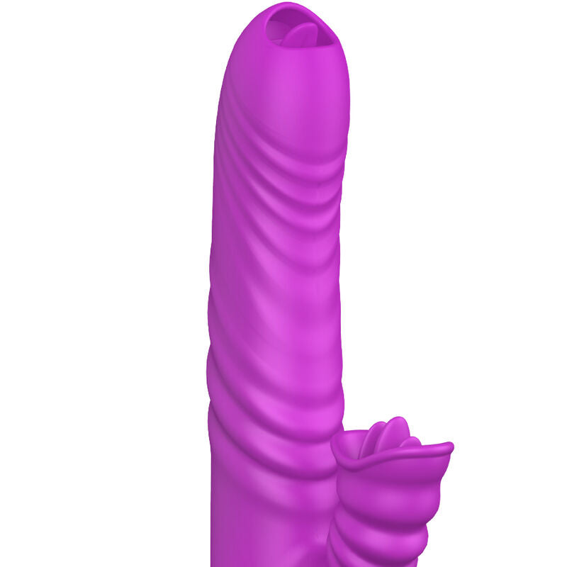 ARMONY - ANGELIA VIBRATORE MULTIFUNZIONE DOPPIA LINGUA EFFETTO CALORE VIOLA