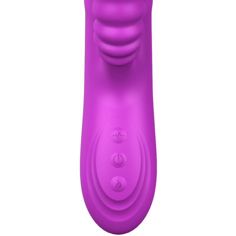 ARMONY - ANGELIA VIBRATORE MULTIFUNZIONE DOPPIA LINGUA EFFETTO CALORE VIOLA