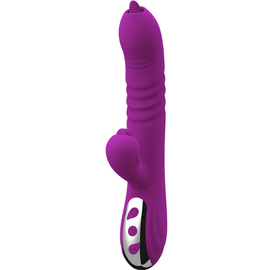 ARMONY -  FAIRY VIBRATORE MULTIFUNZIONE DOPPIA LINGUA EFFETTO CALORE VIOLA 