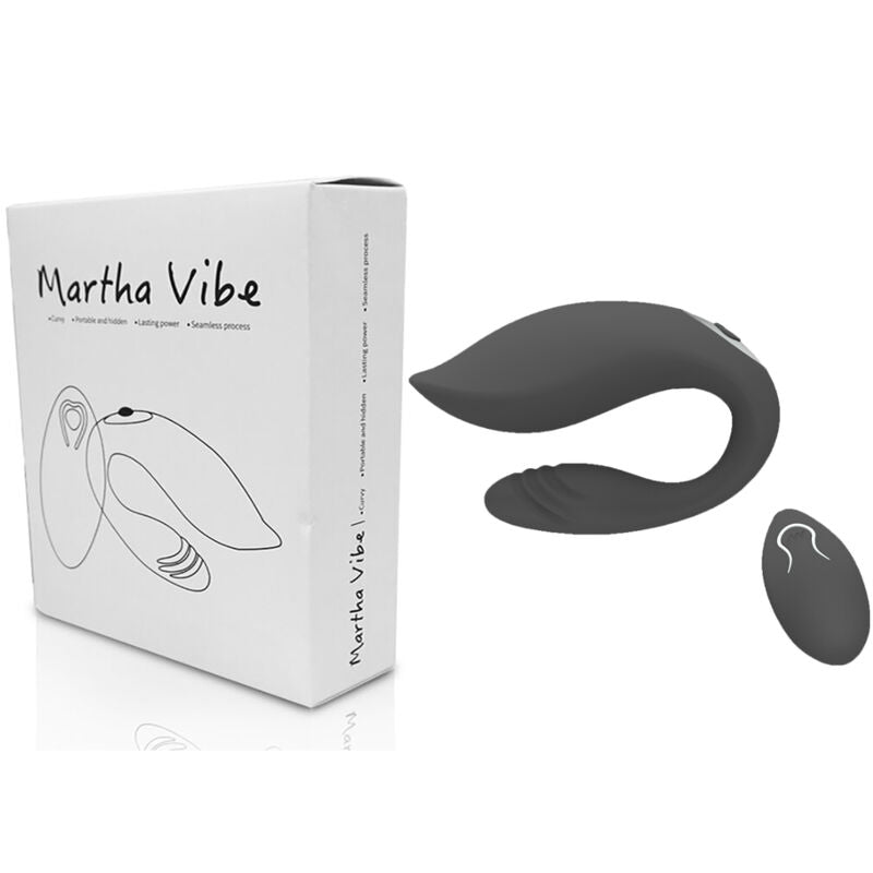 ARMONY -  MARTHA VIBRATORE DI COPPIA  TELECOMANDO NERO 
