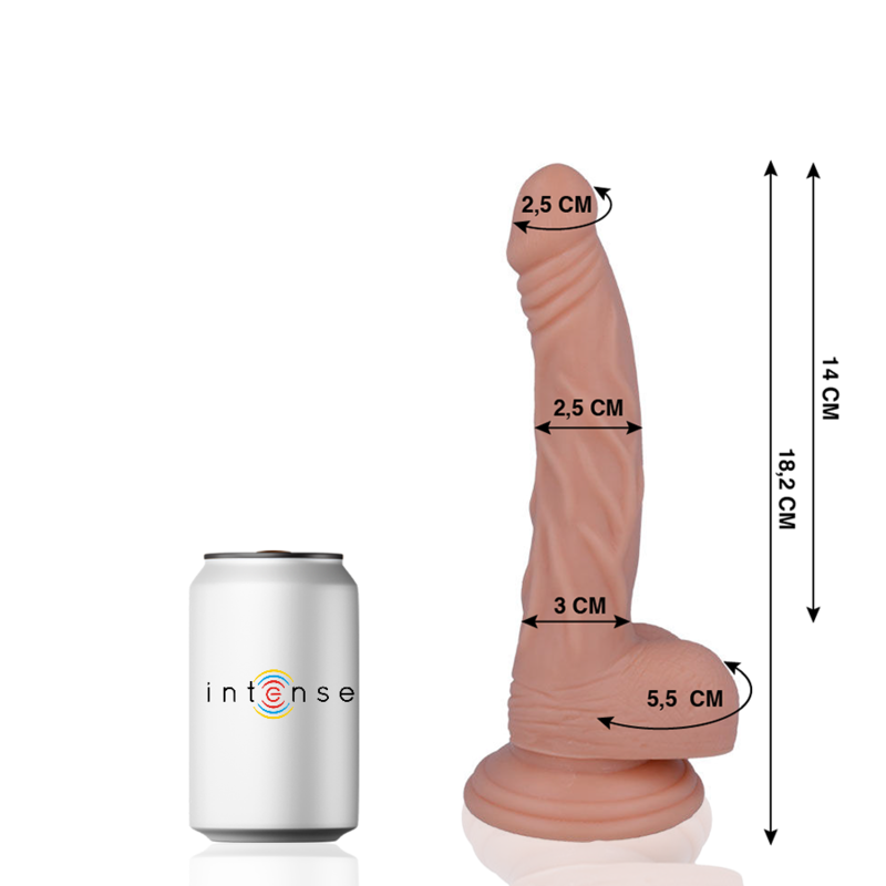 MR INTENSE - 12 DILDO REALISTICO 18,2 CM -O- 2,5 CM