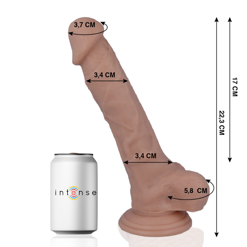 MR INTENSE - 28 DILDO REALISTICO 22,3 CM -O- 3,4 CM